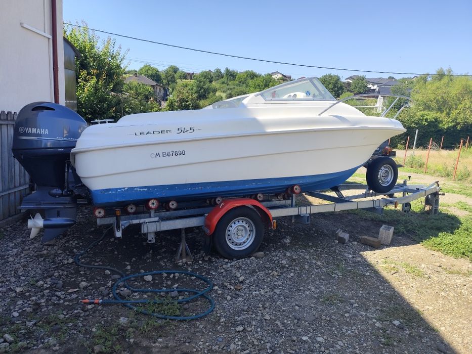 Barcă Jeanneau Lider 5,45/2007-YAMAHA 100 cp NOU--ore funcționare 16-Peridoc Nou 1,6t