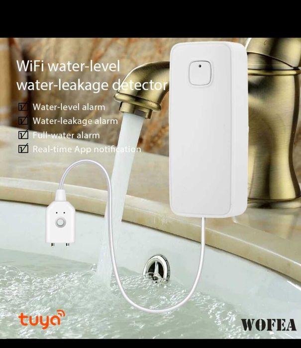 Смарт сензори за врата и вода известяване при отваряне или теч