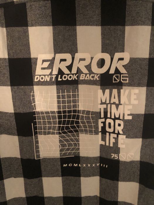 Рубашка тканевая в клетку с капюшоном