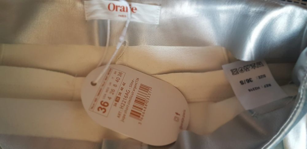 Fustă pantalon argintie / ORAIJE PARIS