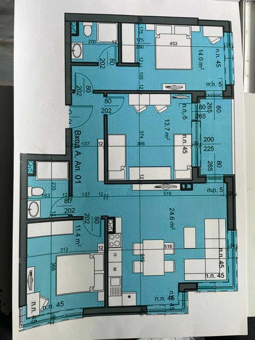 Продава се Многостаен апартамент в Бургас, Изгрев - 111 кв.м за 2252 €/кв.м - Снимка #1