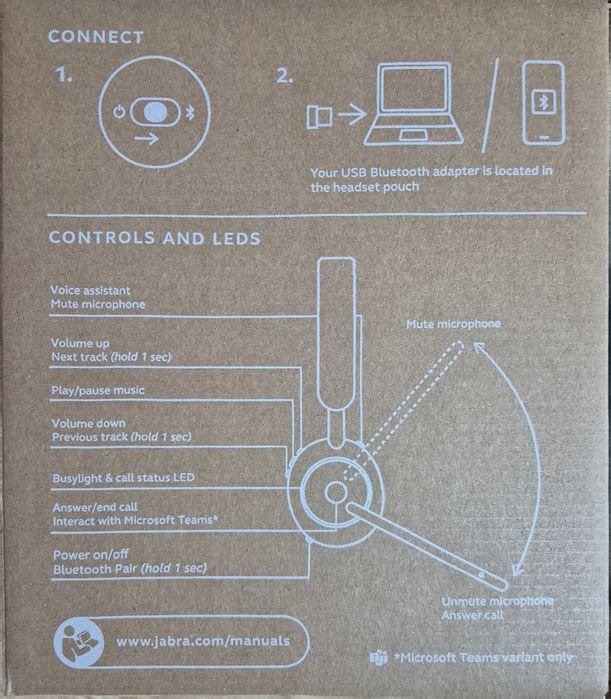 Casti Wireless JABRA Evolve2 65