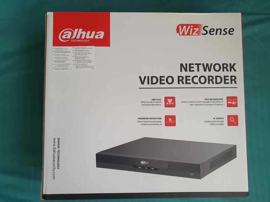 NVR Dahua DHI-NVR5208-8P-EI 8 porturi PoE 4K 32MP WizSense Recunoastere faciala Nou