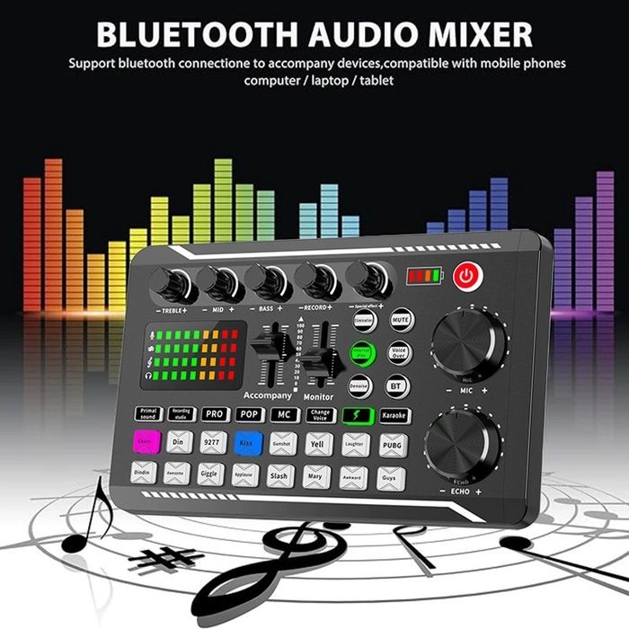 Placa de sunet externa cu Bluetooth și efecte de sunet , Mixer DJ