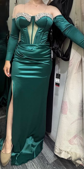 Rochie verde smarald