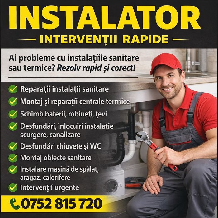 Instalator Sanitar și Termic