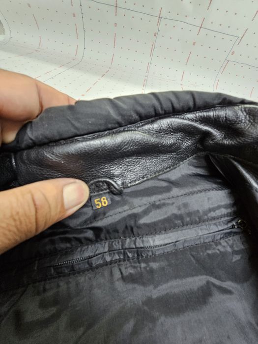 Geacă moto din piele naturala 58 XL-XXL