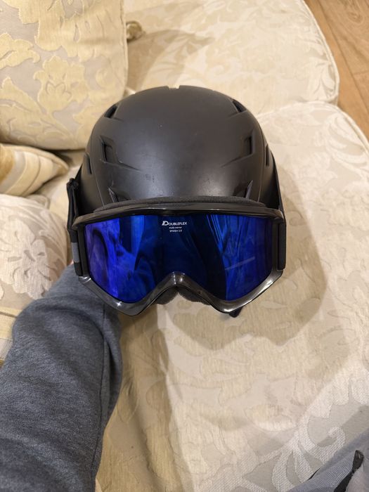 Casca de ski Smith matte black+ochelari cadou