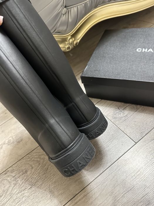 Резиновые сапоги chanel 38 р