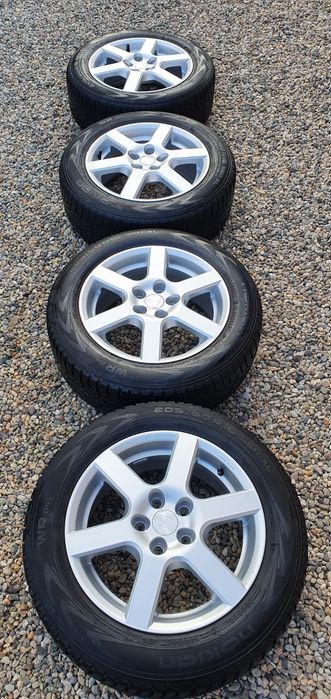 Jante aliaj pe 16...5x112.cu cauciucuri de iarna
