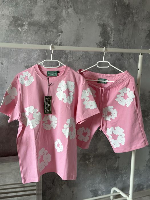 Compleu Denim Tears pink Amiri Off white