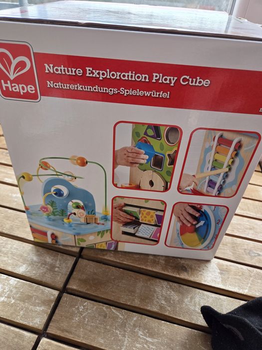 HAPE Мултифункционален дървен куб с активности