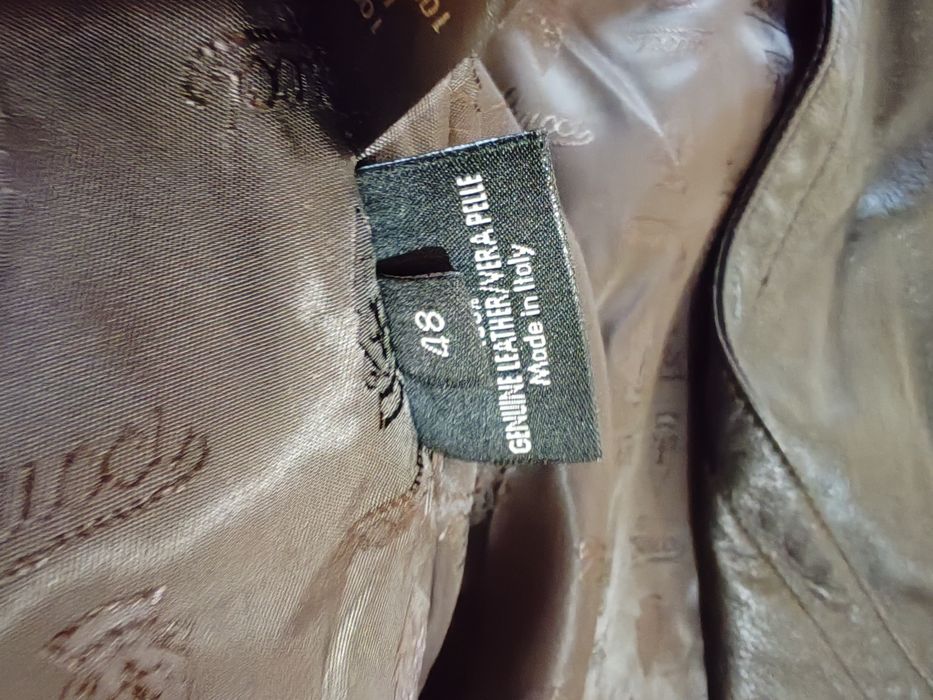 Винтажная кожаная куртка Gucci