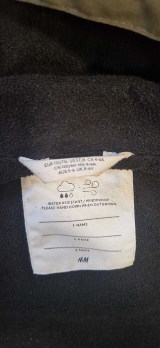 Geaca baieti H&M mărimea 110-116