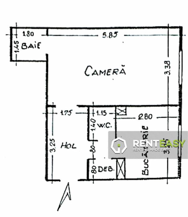 Apartamant cu 1 camera situat in Pacurari - Blocurile Rusesti — fotografia 1