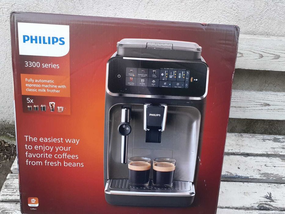 Philips EP3326/90, tehnologie noua SilentBrew, sistem spumare, aplicatie HomeID, NOU, Sigilat