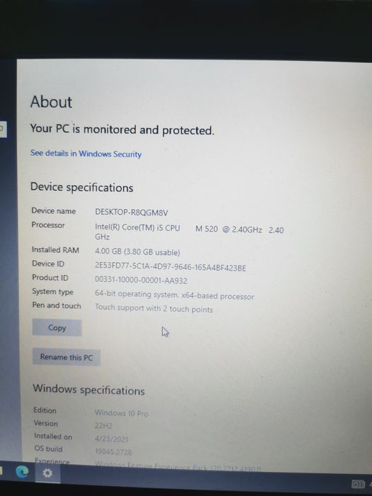 Lenovo ThinkPad T510 i5 / Windows 10 Pro / Бизнес лаптоп