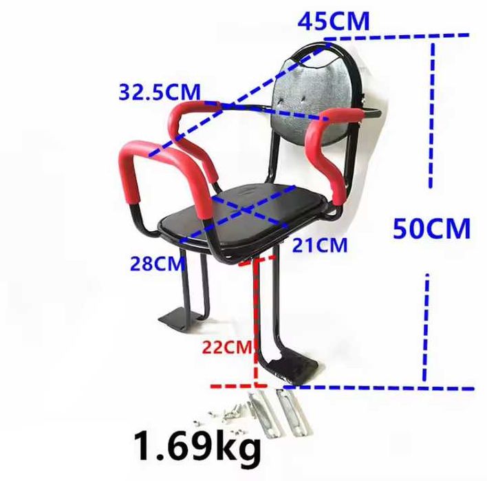 НОВИ Безопасна детска седалка , столче  за ел. тротинетки и велосипеди