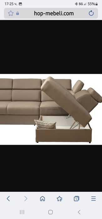 Ъглов диван Барбара