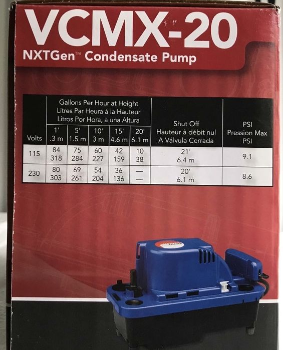 Кондензна помпа Little Giant VCMX-20