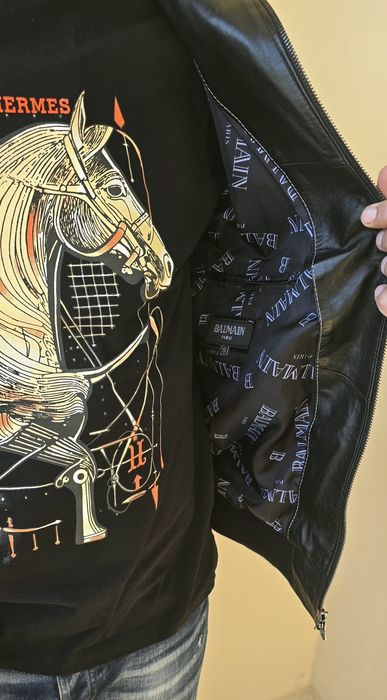 BALMAIN-Мъжко Кожено Яке.