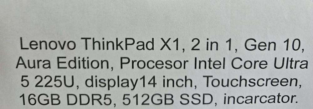 Lenovo ThinkPad X1, 2 in 1, Gen 10, AE