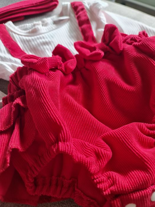 Бебешко боди с панделка и волани 2 броя