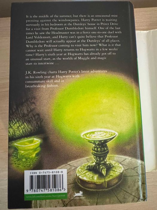 Harry Potter Half-Blood Prince – First Edition UK, engleză, eroare pagina 99