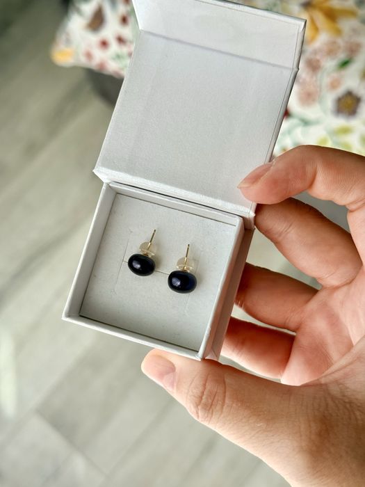 Cercei aur 14 K cu perle naturale de cultura