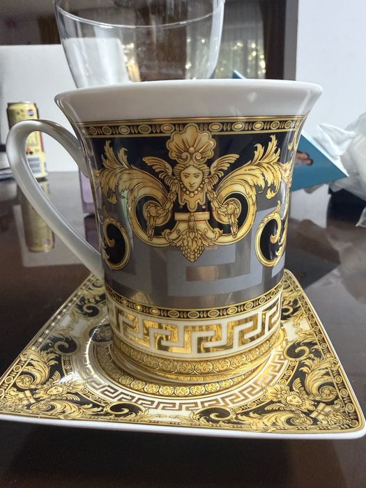 Set Cană și Farfurie Versace Rosenthal Originală