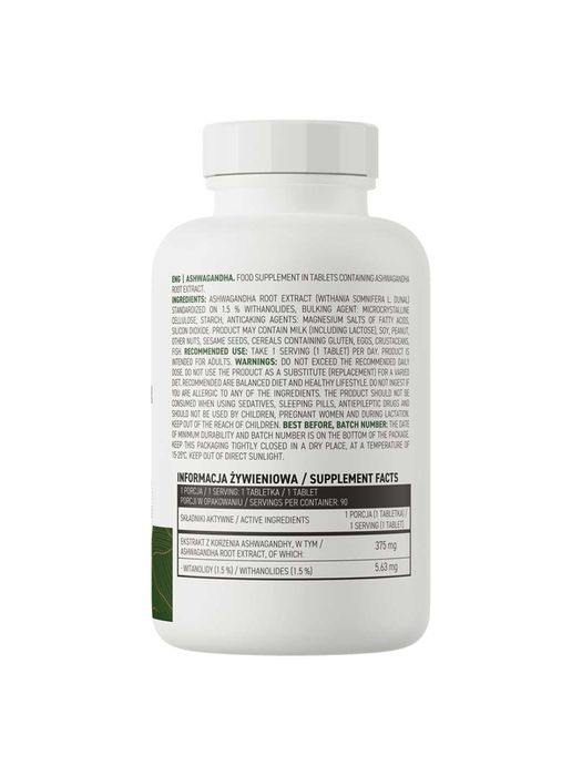 Ashwaganda Ostrovit Ashwagandha VEGE, 90 tabletka