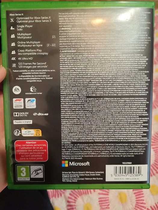 Joc formula 1 F1 2025 pentru Xbox seria  X  sigilat