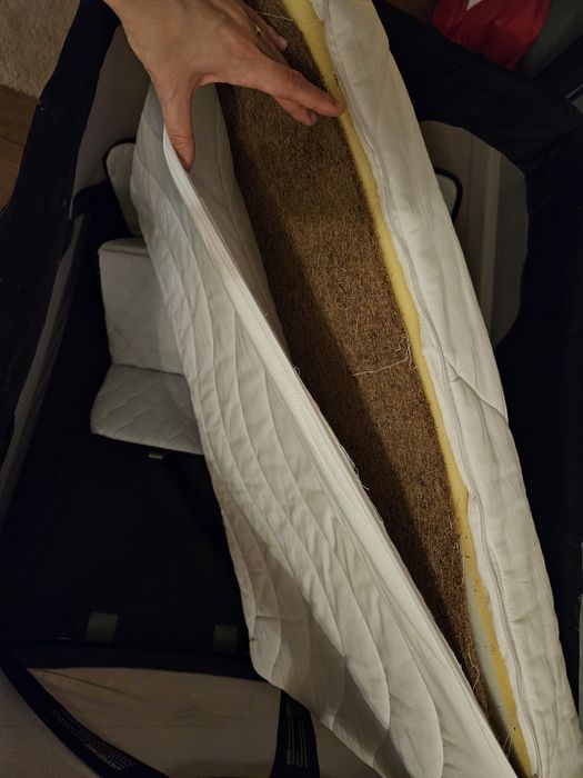 Patut Nuna pliabil + saltea cocos