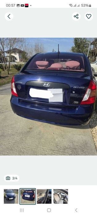 Hyundai Accent diesel albastru