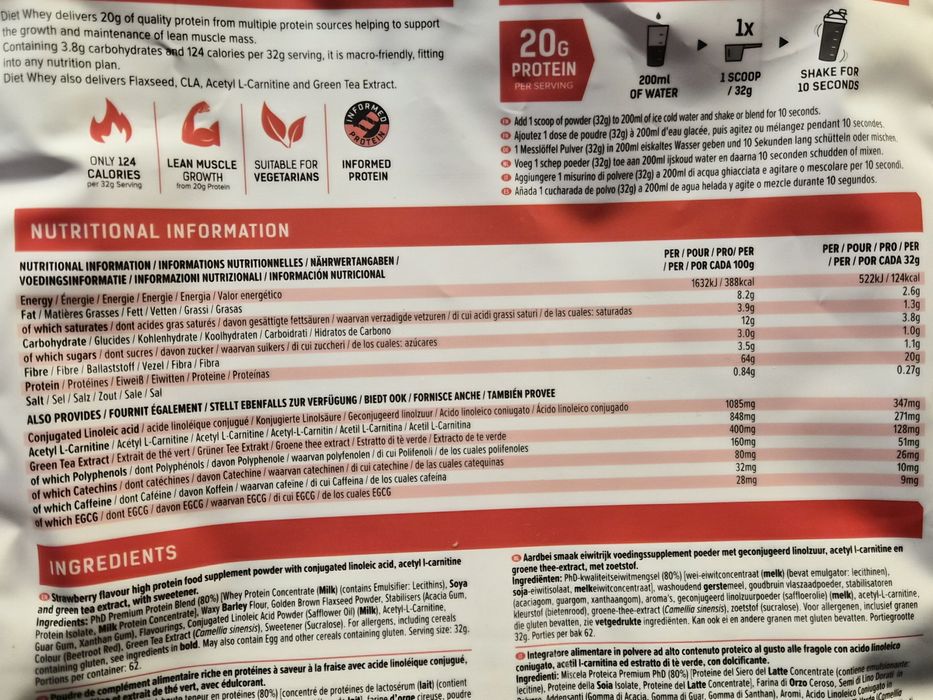 PhD Whey Proteine 2kg căpșuni