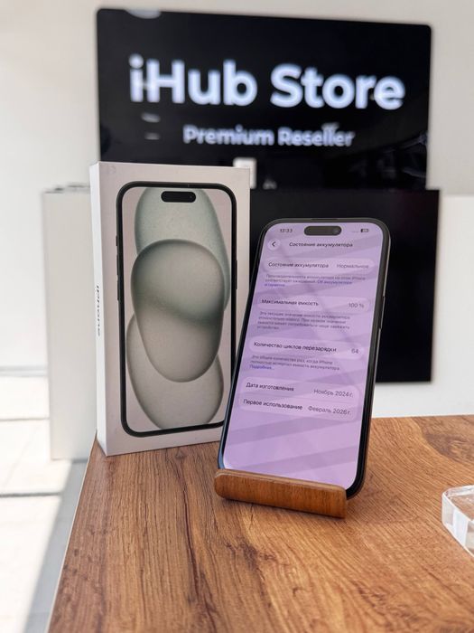 Айфон15•128гб/100%қара