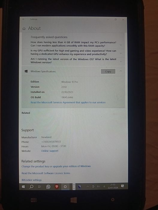 Tabletă Newland NQire Tough Tab 8"