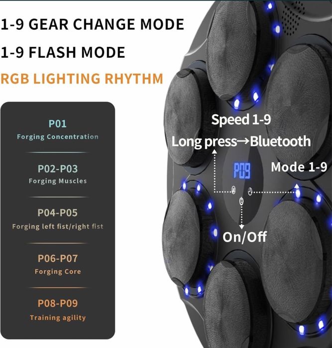 Настенный мешок Смарт груша Боксерский мешок музыкальный
