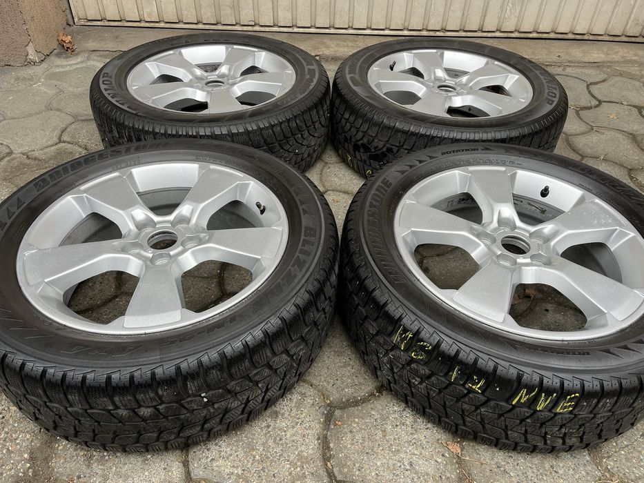 Jante 5x114.3mm, anvelope iarna 235/55 R18, Kia Hyundai Renault Mazda