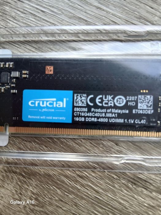 Памет 16GB за десктоп на фирмата Crucia