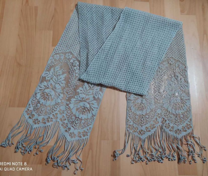 Шарф шифоновый, зимний