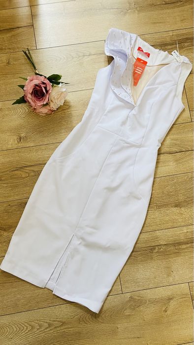 Rochie alba atmosphere cununie civila NOUA - M