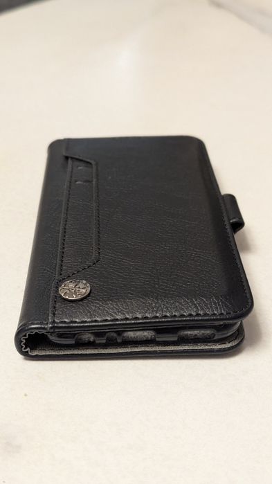 Husă premium piele Trounce Flipper, wallet case neagră Redmi 5