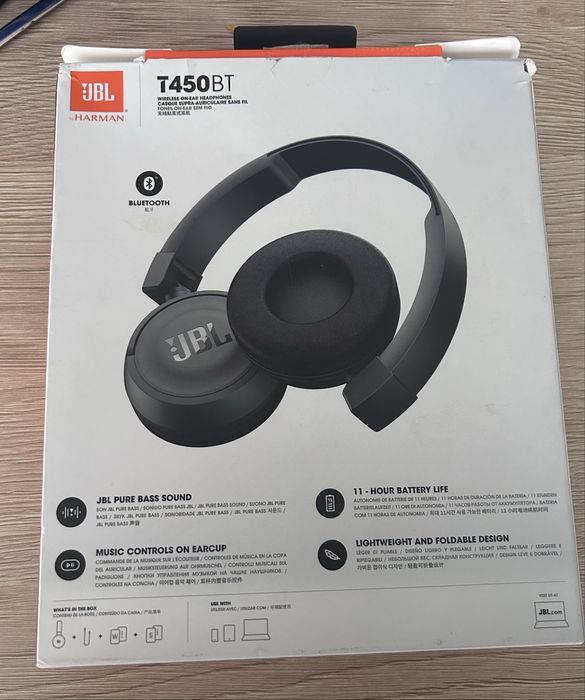 Vand Căști JBL T450BT – Wireless, Bass puternic, Stare excelentă