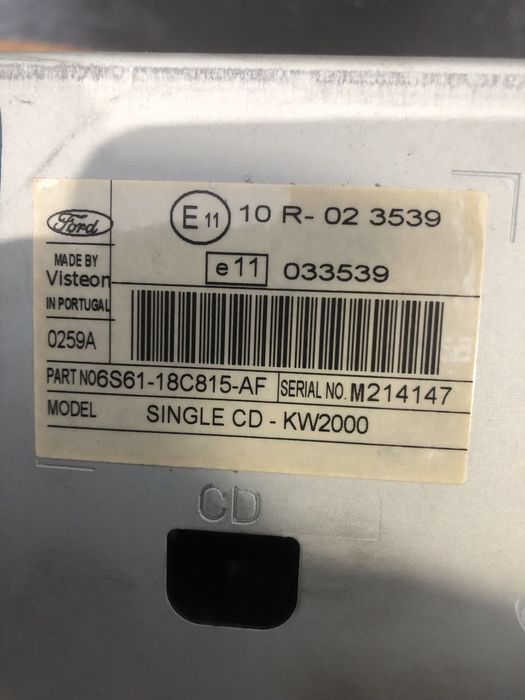 Radio CD Ford Fiesta 2005-2008