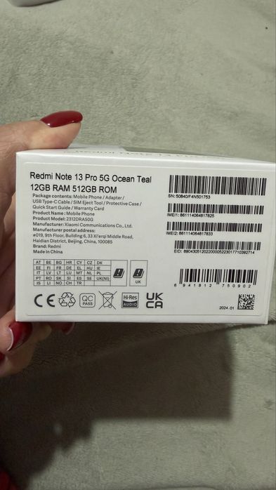 Продам телефон Redmi Note 13 Pro 5G 12/512 гб