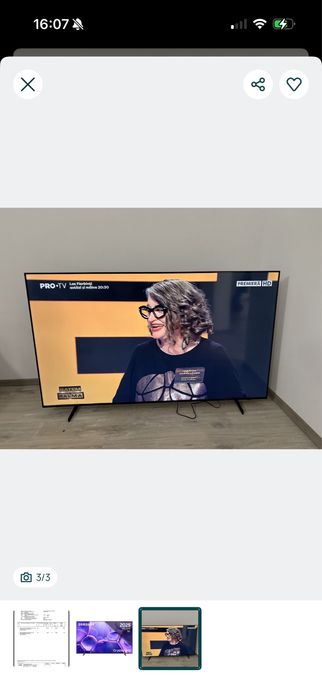 Vand TV Samgung, clasa G, diagoalana 189