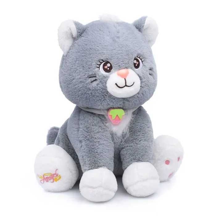 Мягкая игрушка Кошка Лина с клубничкой 30 см