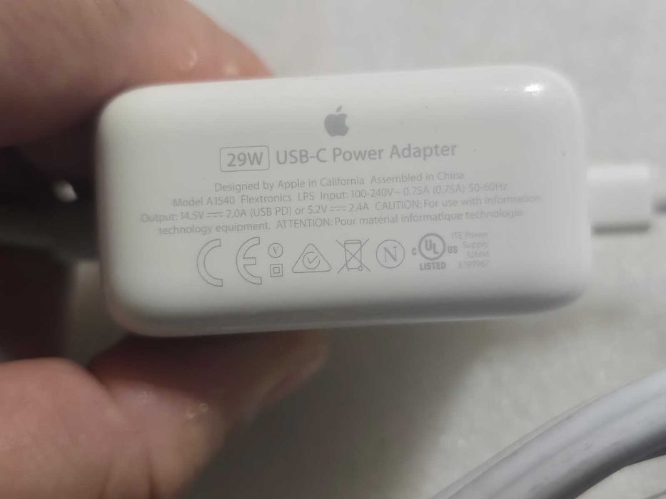 Incarcator laptop original Apple USB-C 29W A1540 pentru Macbook
