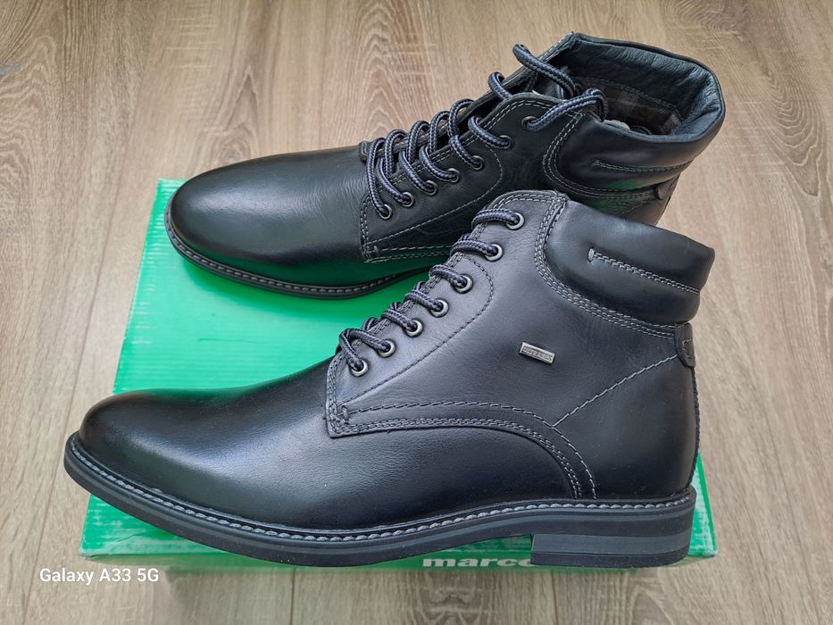 Vând bocanci din piele naturală pentru bărbați. 
Brand: Marco Santini.